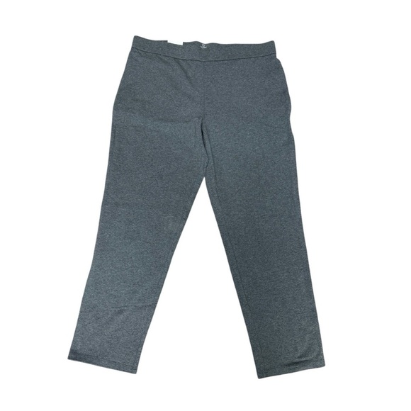 Talbots Grey Heather Pull-on Casual Straight Knit Pants, NWT, XL - Picture 7 of 7